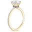 18K Yellow Gold Demi Diamond Ring with Sapphire Accents (1/4 ct. tw.), smallside view