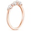 14K Rose Gold Cove Freshwater Cultured Pearl and Diamond Ring, smallside view