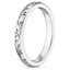 Platinum Verdure Engraved Ring, smallside view