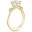 18KY Sapphire Arden Diamond Ring, smalltop view
