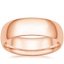 Rose Gold 7mm Comfort Fit Wedding Ring