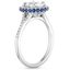 18K White Gold Circa Diamond Ring with Sapphire Accents (1/3 ct. tw.), smallside view