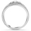 Floating Double Band Diamond Ring, smallside view