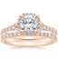 14K Rose Gold Joy Diamond Ring (1/3 ct. tw.) with Bliss Diamond Ring (1/5 ct. tw.)