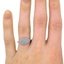 The Norah Ring, smallzoomed in top view on a hand