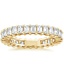 18K Yellow Gold Emerald Eternity Diamond Ring (2 ct. tw.), smalltop view