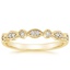 18K Yellow Gold Tiara Diamond Ring (1/10 ct. tw.), smalltop view