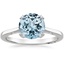 Aquamarine Simply Tacori Diamond Ring (1/8 ct. tw.) in Platinum
