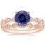 14KR Sapphire Tiara Diamond Bridal Set (1/5 ct. tw.), smalltop view