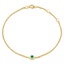 Emerald Bezel Bracelet 