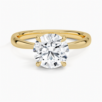 Floral Inspired Solitaire Ring