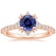 14KR Sapphire Arabella Diamond Ring (1/3 ct. tw.), smalltop view