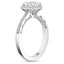 PT Sapphire Tacori Coastal Crescent Cushion Bloom Diamond Ring, smalltop view