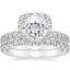 18KW Moissanite Estelle Diamond Bridal Set (1 1/3 ct. tw.), smalltop view
