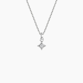 Lotus Inspired Diamond Necklace