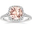 18KW Morganite Joy Halo Diamond Ring (1/3 ct. tw.), smalltop view