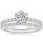 Platinum Bliss Diamond Ring (1/6 ct. tw.) with Ballad Diamond Ring (1/6 ct. tw.)