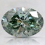 1.70 Ct. Fancy Vivid Green Oval Lab Created Diamond