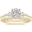 18K Yellow Gold Cascade Diamond Ring with Marseille Diamond Ring (1/3 ct. tw.)
