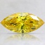 2.20 Ct. Fancy Vivid Orangy Yellow Marquise Lab Created Diamond