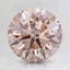 2.00 Ct. Fancy Light Orangy Pink Round Lab Created Diamond