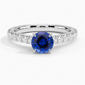 Sapphire Sienna Diamond Ring (3/8 ct. tw.) in 18K White Gold