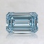 1.11 Ct. Fancy Intense Blue Emerald Lab Created Diamond