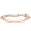 14K Rose Gold Luxe Willow Contoured Diamond Ring (1/5 ct. tw.), smalltop view