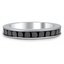 Custom Channel Set Black Diamond Wedding Ring
