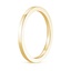 18K Yellow Gold Petite Quattro Wedding Ring, smallside view