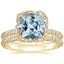 18KY Aquamarine Nova Diamond Bridal Set (3/4 ct. tw.), smalltop view