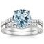 18KW Aquamarine Chamise Diamond Bridal Set, smalltop view