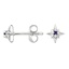 Silver North Star Lab Alexandrite Earrings, smalladditional view 1