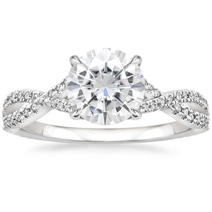 Moissanite Chloe Diamond Ring (1/4 ct. tw.) in 18K White Gold