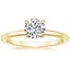 Round 18K Yellow Gold Salma Diamond Ring