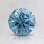 0.93 Ct. Fancy Deep Blue Round Lab Created Diamond