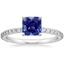 18KW Sapphire Luxe Petite Shared Prong Diamond Ring (1/3 ct. tw.), smalltop view
