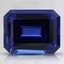 9x7mm Blue Emerald Cut Lab Created Sapphire