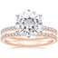 14KR Moissanite Six Prong Luxe Ballad Diamond Ring with Luxe Ballad Diamond Ring (1/4 ct. tw.), smalltop view