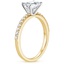 18K Yellow Gold Horizontal Petite Shared Prong Diamond Ring (1/4 ct. tw.), smallside view