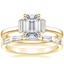 18K Yellow Gold Piper Diamond Ring with Lane Diamond Ring (1/3 ct. tw.)