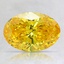 1.34 Ct. Fancy Vivid Orangy Yellow Oval Lab Created Diamond