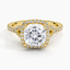 Yellow Gold Moissanite Joy Diamond Ring (1/3 ct. tw.)