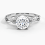 18KW Moissanite Willow Diamond Ring (1/8 ct. tw.), smalltop view