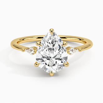 Cometa Three Stone Diamond Ring - Brilliant Earth
