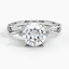 18KW Moissanite Willow Diamond Ring (1/8 ct. tw.), smalltop view