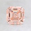 1.42 Ct. Fancy Light Orangy Pink Asscher Lab Created Diamond