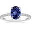18KW Sapphire Viviana Diamond Ring (1/4 ct. tw.), smalltop view