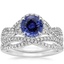 PT Sapphire Entwined Halo Diamond Bridal Set (1/2 ct. tw.), smalltop view