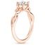 14K Rose Gold Budding Willow Ring, smallside view